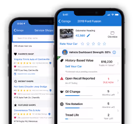 Car Care App Dashboard with Car Fox