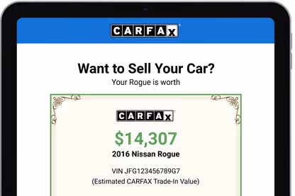 Want to Sell Your Car? Estimated value $14,307